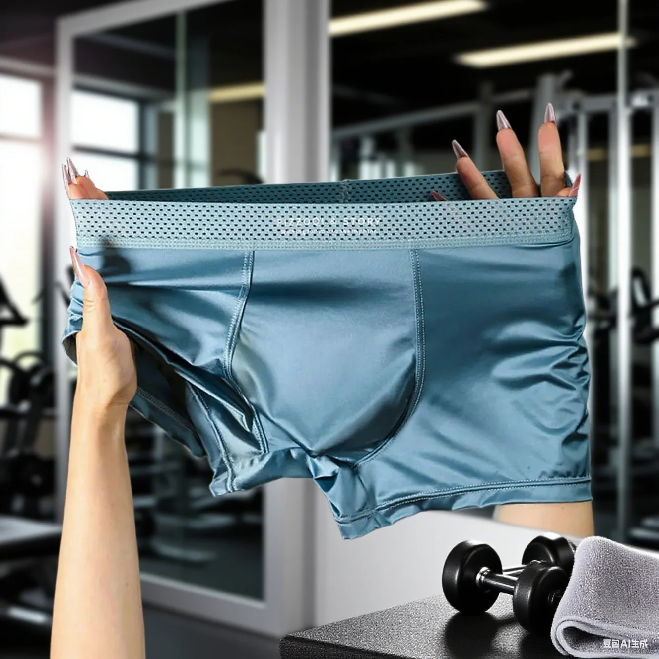 

Men Ice Silk Boxers Short Smooth Panties Sexy Underwear Man Breathable Boxer Trunk Underpants Solid Color