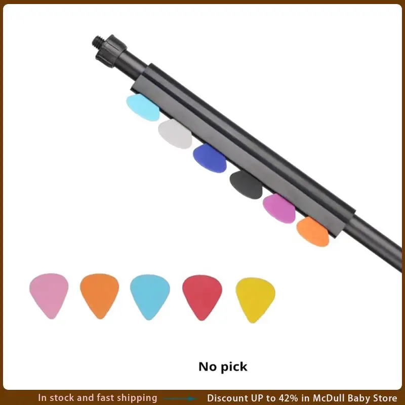 ABJA-Pick Clip Microphone Stand Pick Clip Guitar Pick Storage Seat, Can Be Fixed To Microphone, Music Stand