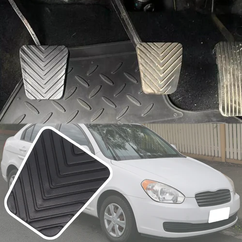 Cubierta de almohadilla de goma para Pedal de freno y embrague, para Hyundai Accent 2005 2006 2007 2008 2009 2010 Verna Super Pony Brio Dodge Attitude