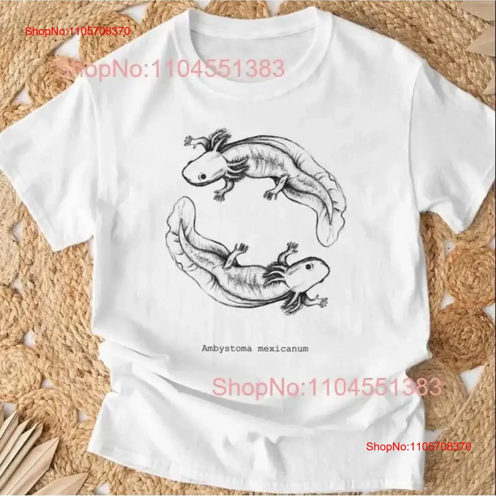 Ajolote Axolotl Minimalist Sketchy Nature Science Lover T Shirt Size S 5XL vintage Washed Soft Slightly designer clothes Unisex