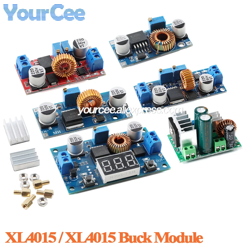 XL4015 XL4005 5A Lithium Battery Charger Step Down Buck Charging Board Module DC to DC CC CV Power Converter Replace LM2596