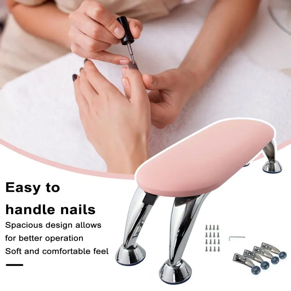 

Manicure Hand Pillow Portable Foldable Anti-Slip Stable with 16 Screw Holes Hand Pillow for Comfortable Nail Art