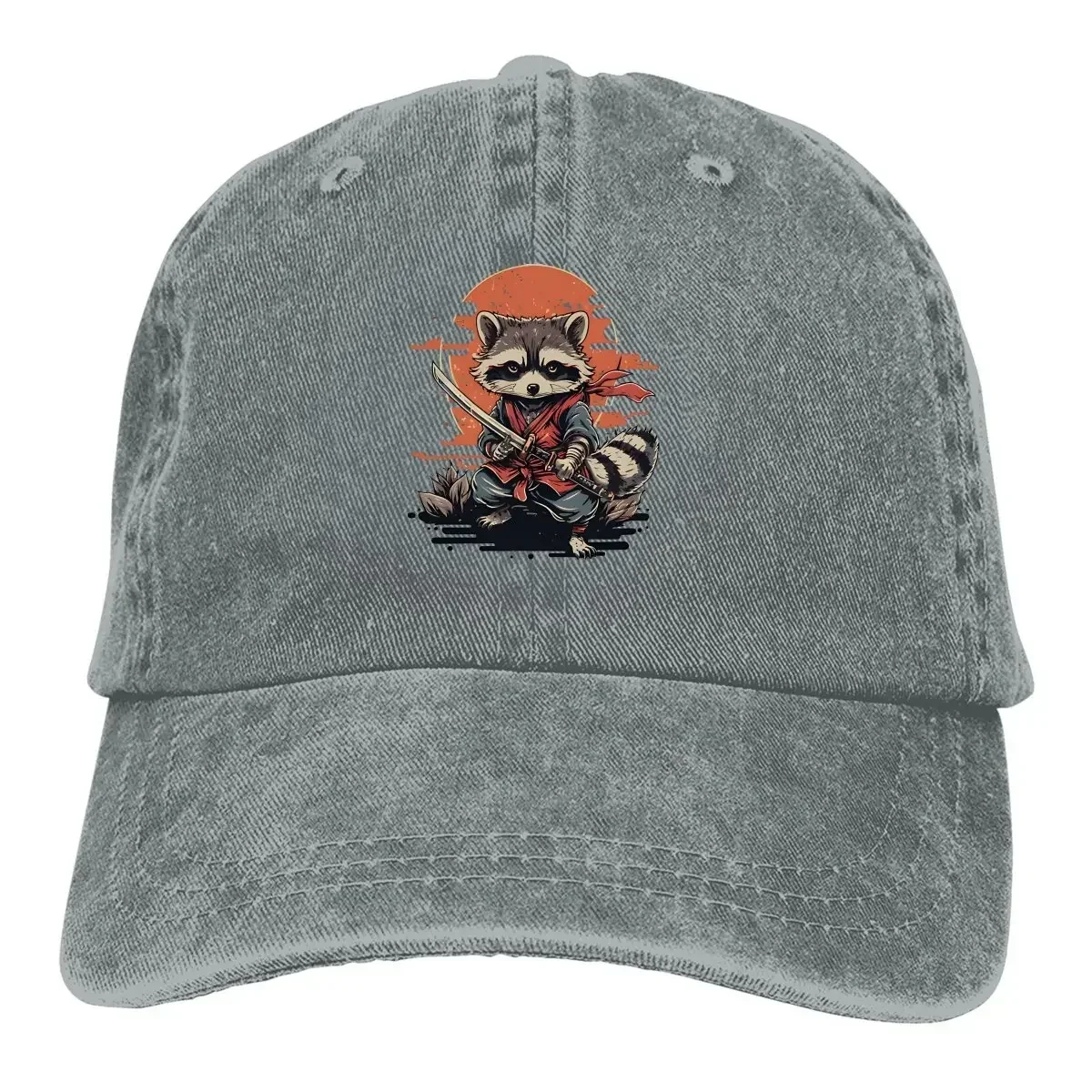 Japanische Samurai Waschbär Baseball Cap Männer Hüte Frauen Visier Schutz Snapback Waschbär Liebhaber Caps