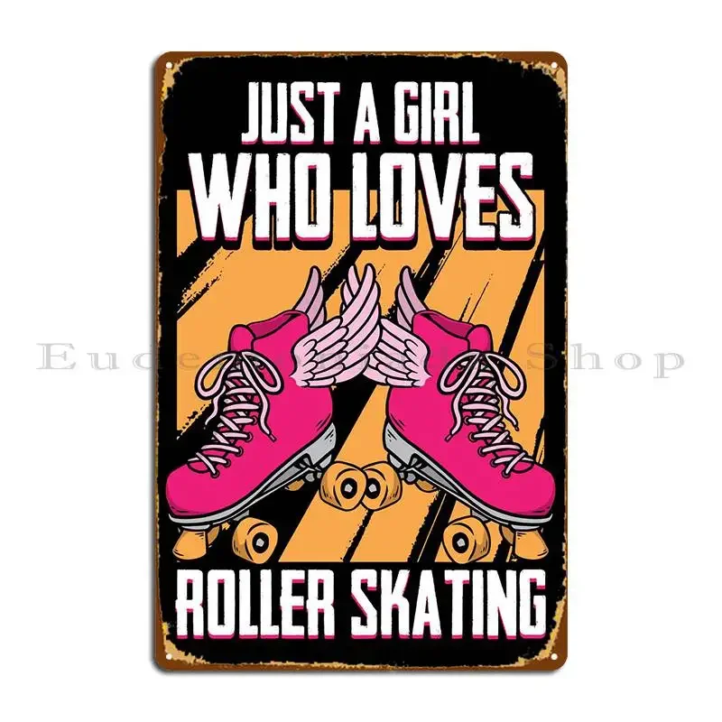 Roller Skating Metal Plaque Living Room Wall Cave Party Designs Bar Cave Tin Sign Poster