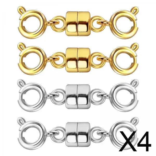 

Magnetic Locking Jewelry Clasp Connector Buckle Copper for Necklace Bracelet DIY Jewelry Charms and Craft Supplies