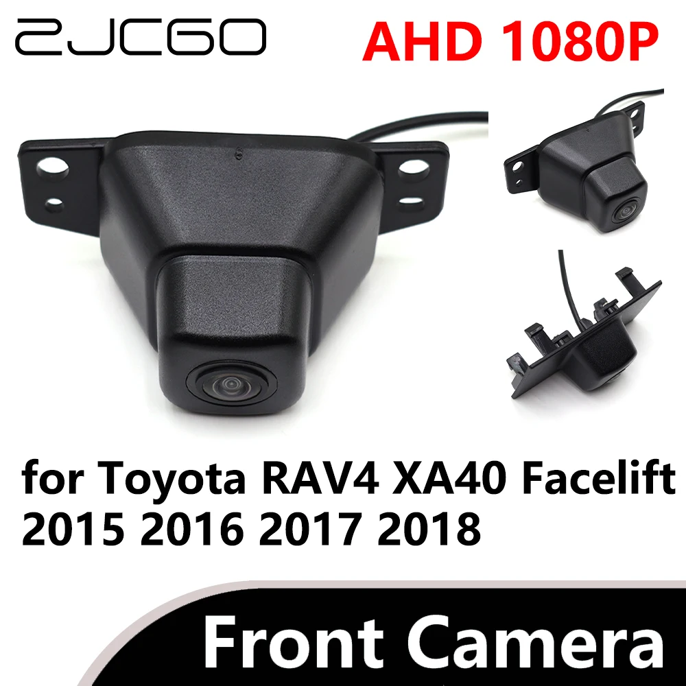 

ZJCGO AHD 1080P CVBS 480P 170° Car Parking LOGO Front View Camera waterproof for Toyota RAV4 XA40 Facelift 2015 2016 2017 2018