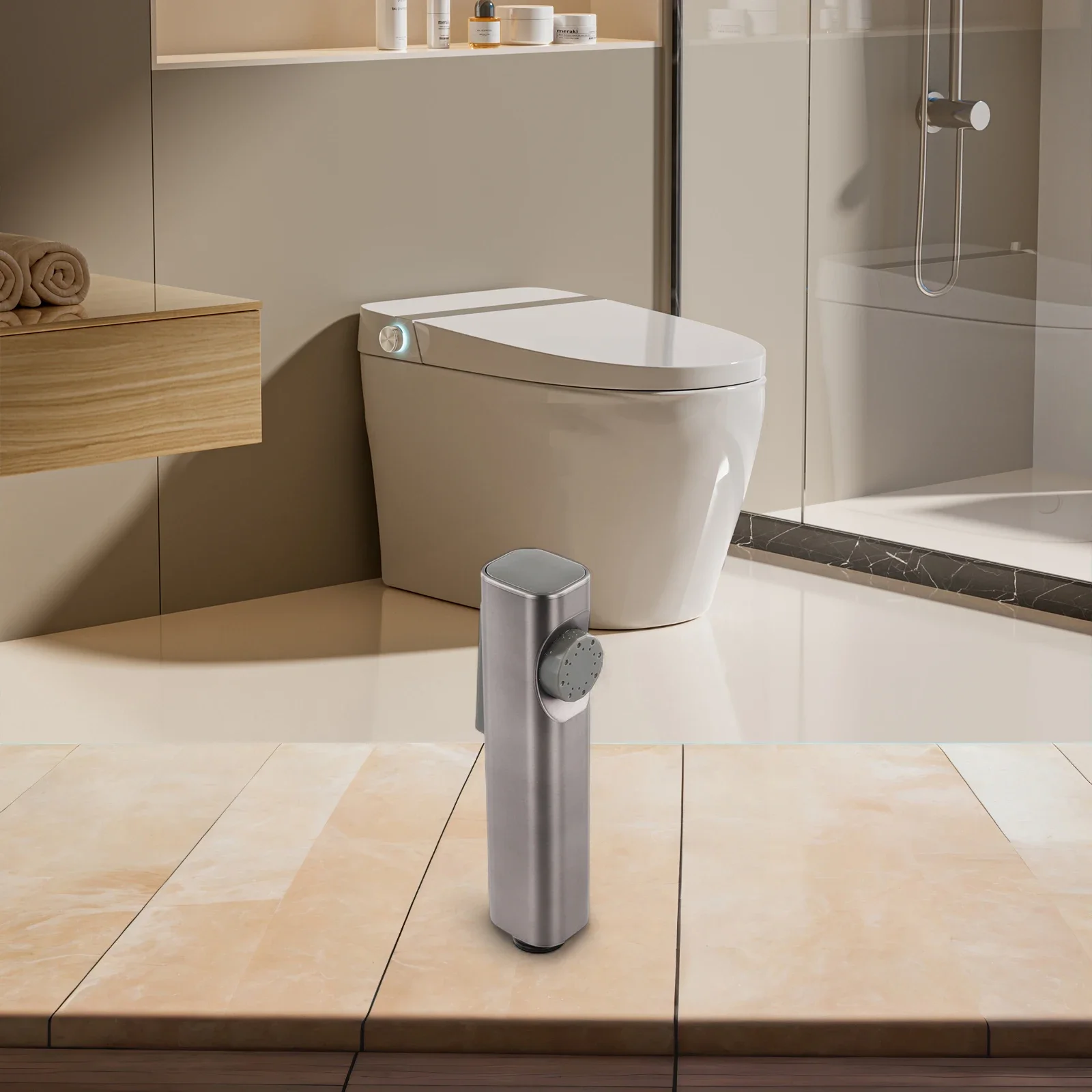 Manual Trigger Bidet Spray For Sanitary Shattaf Toilet Douche And Auxiliary Functions Such As Floor Wiping And Plant Care