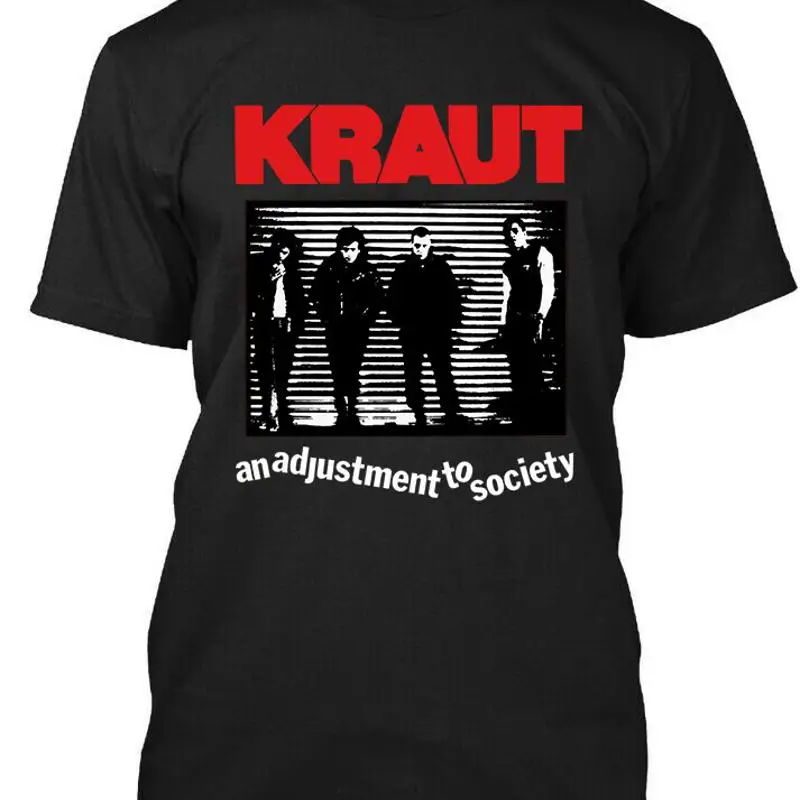 

НОВАЯ ПОПУЛЯРНАЯ Футболка Kraut An Adjustment to Society American Music Retro S 4XL