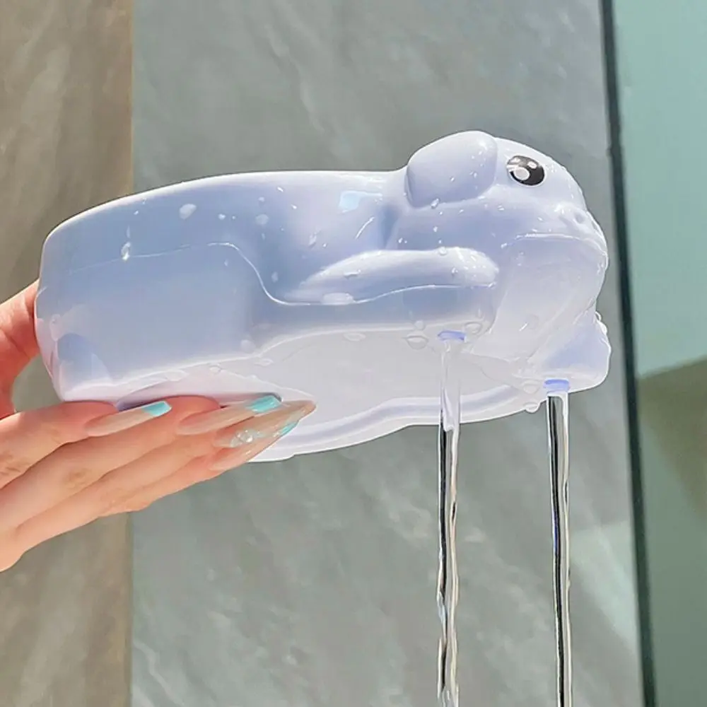 Storage Cartoon Horse Shape Soap Box Plastic Household Cartoon Pig Soap Dish Drainable Soap Container Gift Idea
