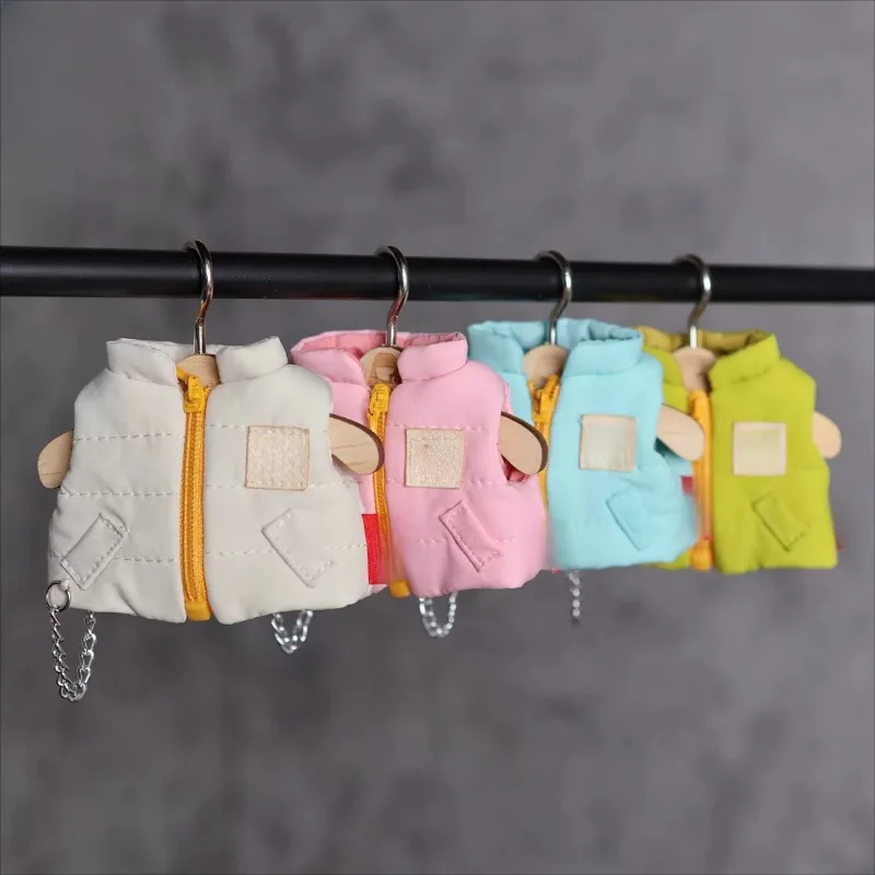 Quilted Padded Vest Doll Clothes Korean Style Sleeveless Waistcoat for 1/6 BJD OB24 Body Blythe Doll Model