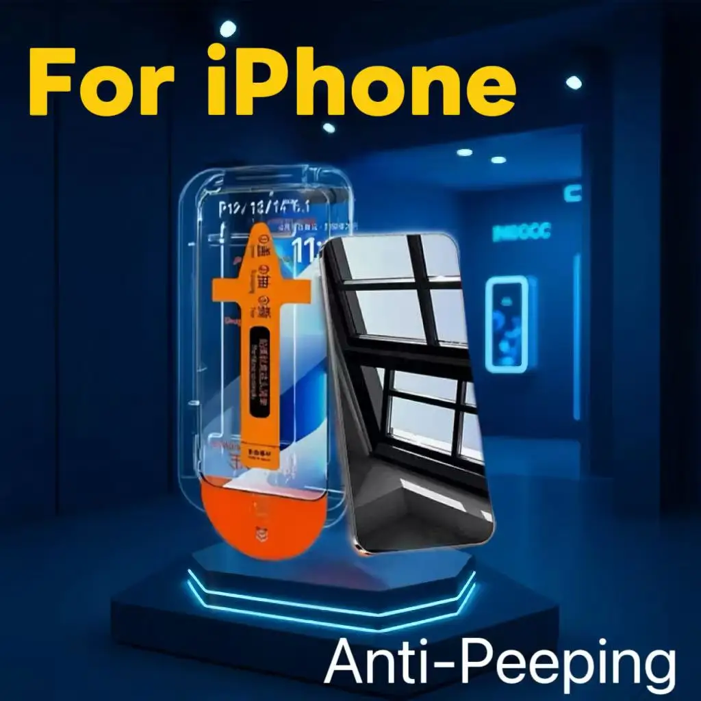 Displayschutzfolie aus gehärtetem Glas mit Datenschutz für die Apple iPhone-Serie