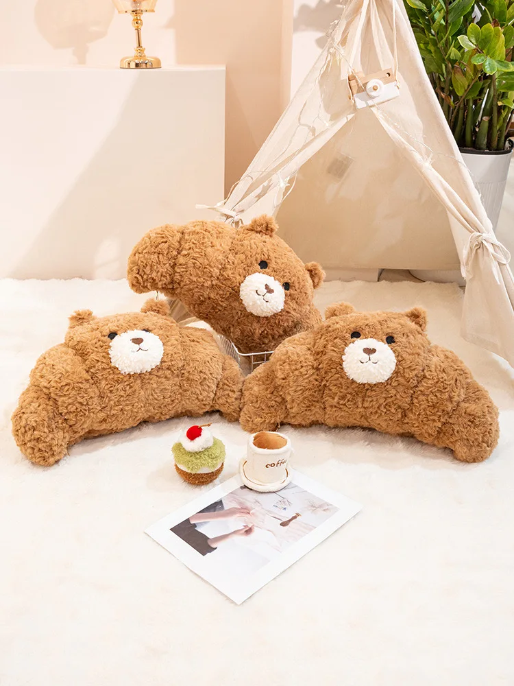 

Милая плюшевая игрушка-подушка в виде медведя, большая кукла для сна, подарок для девочек, мягкая игрушка-подушка в виде коровьего рога, мягкая плюшевая игрушка-подушка в виде животного