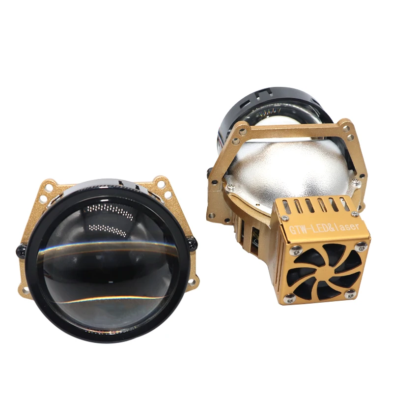 12V Car Truck LED Laser Headlight Bifocal High Low Beam 2-Bulbs Mode Upgrade Universal Retrofit 6000K Color Temperature New