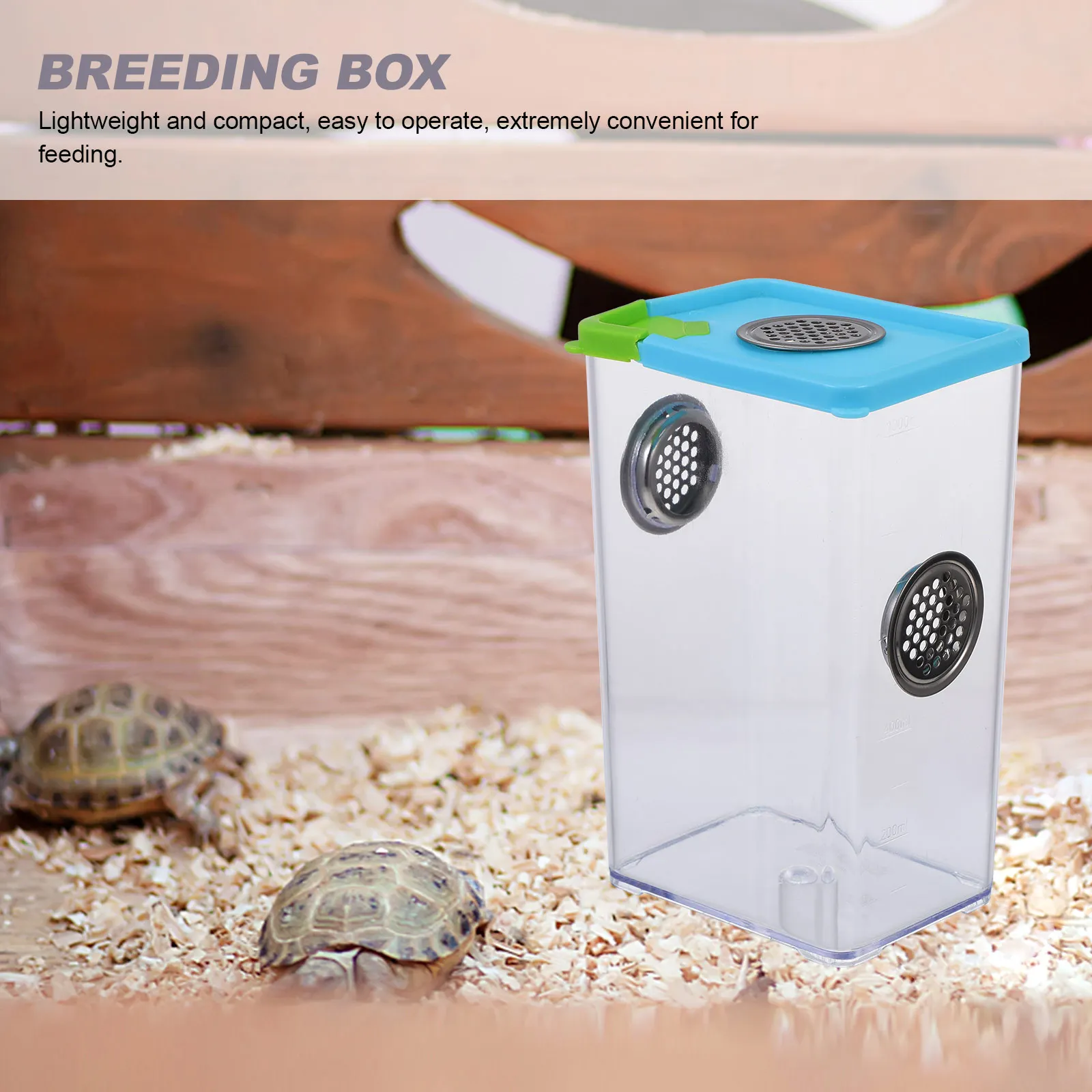 

Insect Feeding Box Transparent Reptile Breeding Container For Spider Lizard Turtle Frog Corn Snake Clear Pet Habitat Case