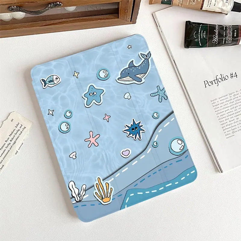 Smart Case with Pen Holder For Xiaomi Pad 5/5Pro 6/6Pro 11 inch Xiaomi Pad 7/7Pro 8/8Pro 11.2 inch Redmi Pad SE 11 inch