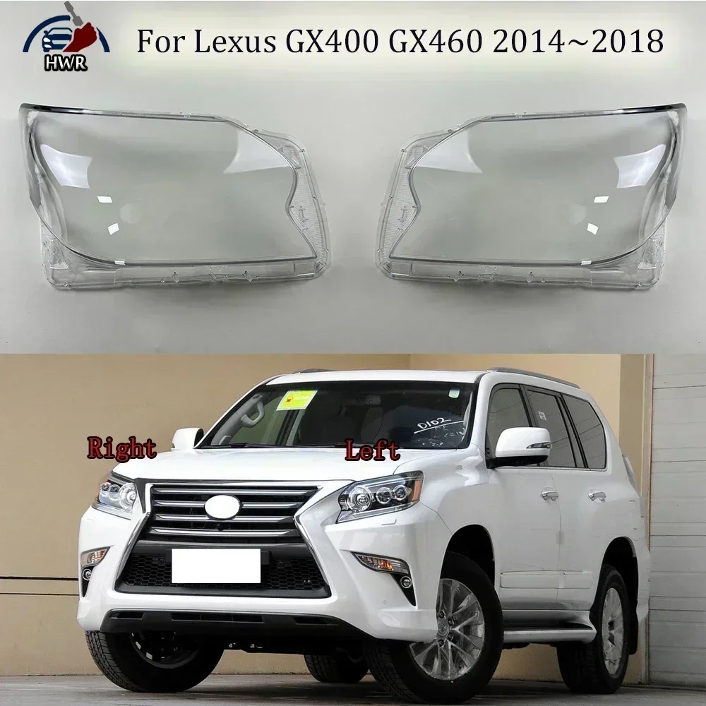 

Для Lexus GX400 GX460 2014 2015 2016 2017 2018 автомобильные крышки для передних фар, прозрачные пластиковые крышки для фар, автомобильные аксессуары