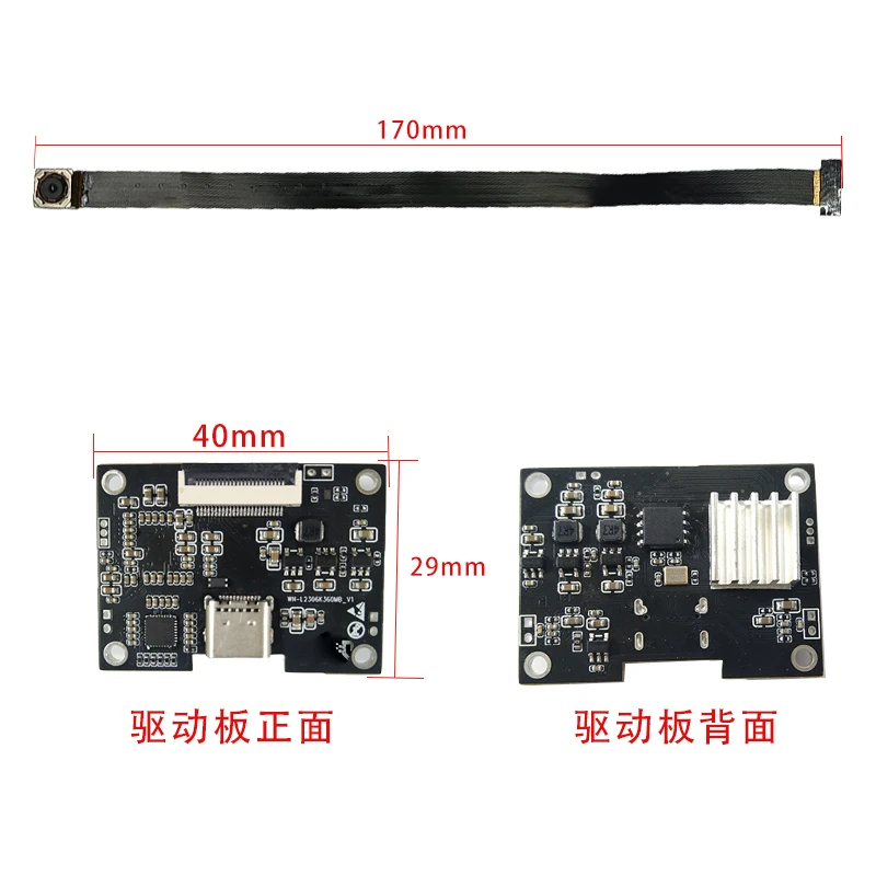 4K 12MP HD USB3.0 Camera Module IMX258 CMOS Wide Angle  Autofoucs H.264 UVC plug and play  Type-C