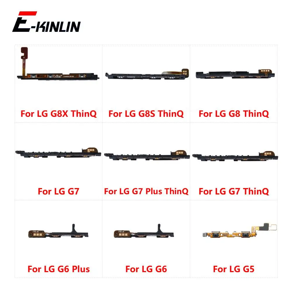 Mute Switch Volume Control Button Flex Cable For LG G5 G6 G7 Plus G8 G8S G8X ThinQ Power ON OFF Key Replacement Parts