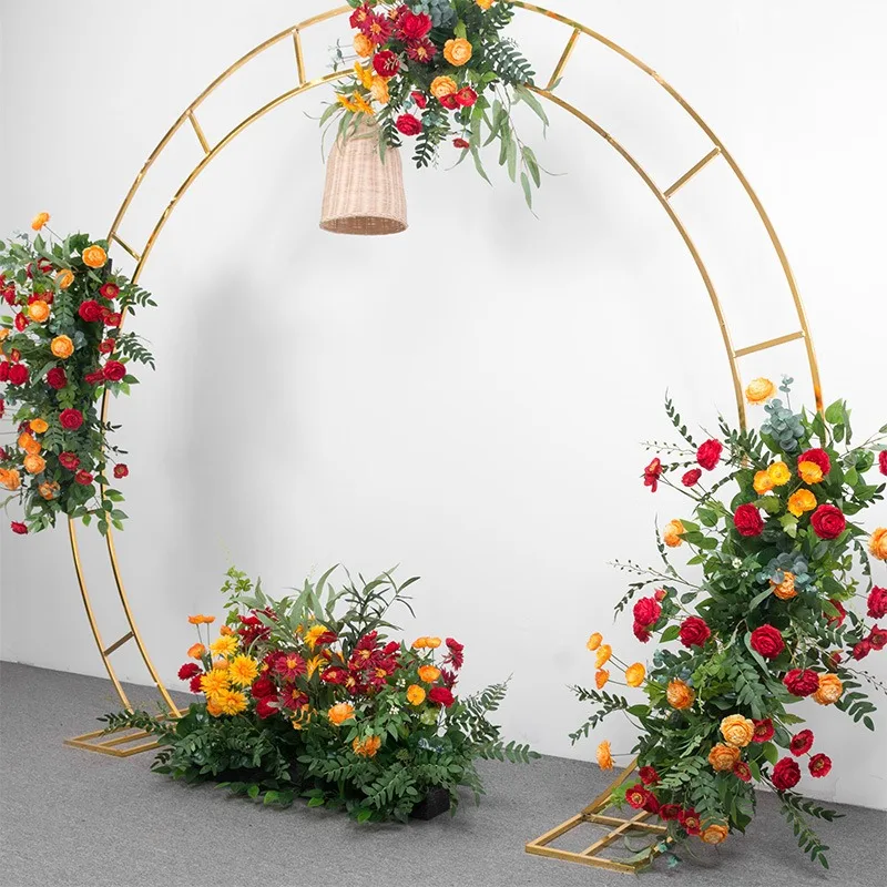 Big Wedding Arch Set 110 Inche Background Decoration Flower Stand Birthday Party Outdoor Balloon Arch Decoration Stand