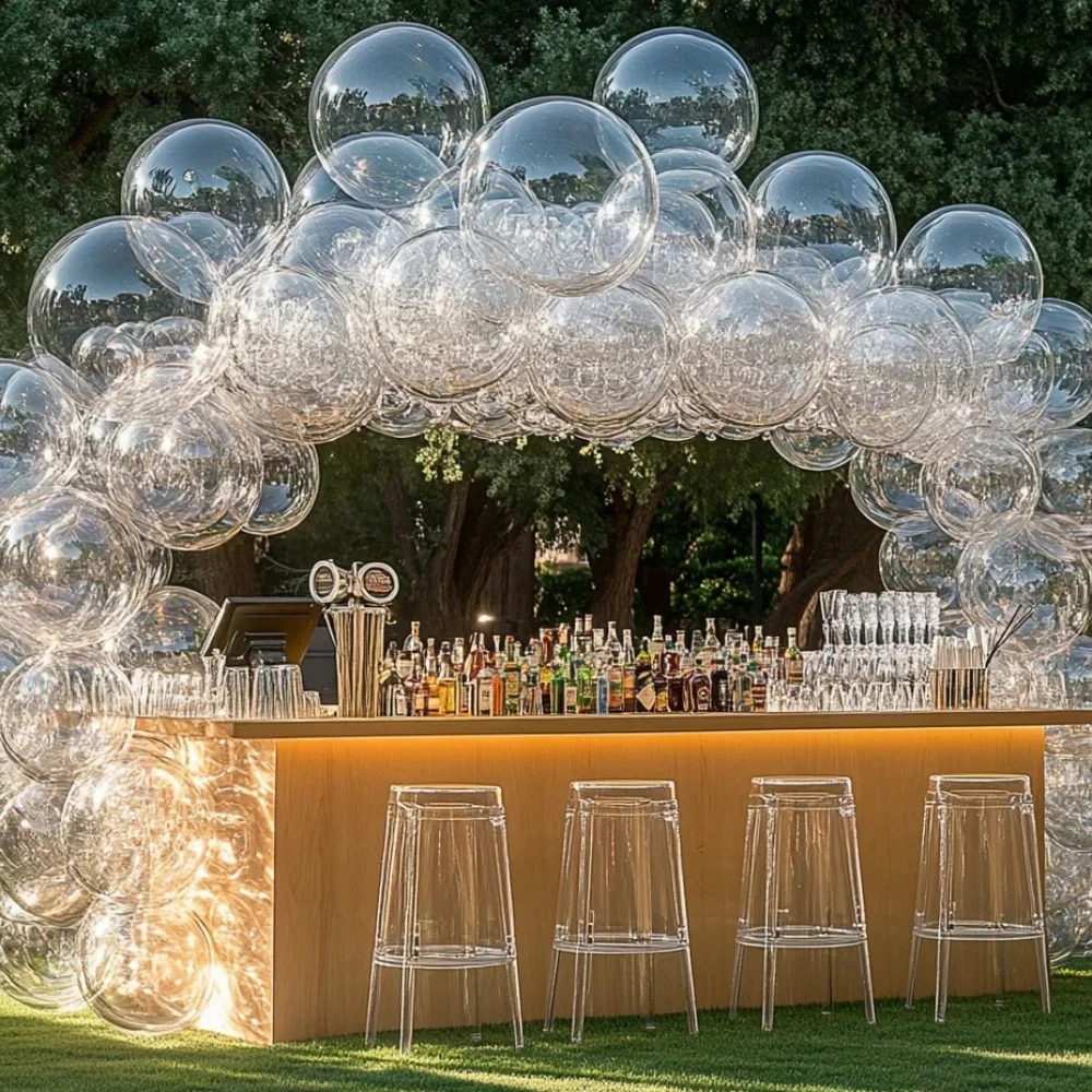 

31pcs Transparent Bobo Balloon Garland Arch Kit Clear Bubble Balloon Wedding Birthday Party Decoration Baby Shower Helium Globos
