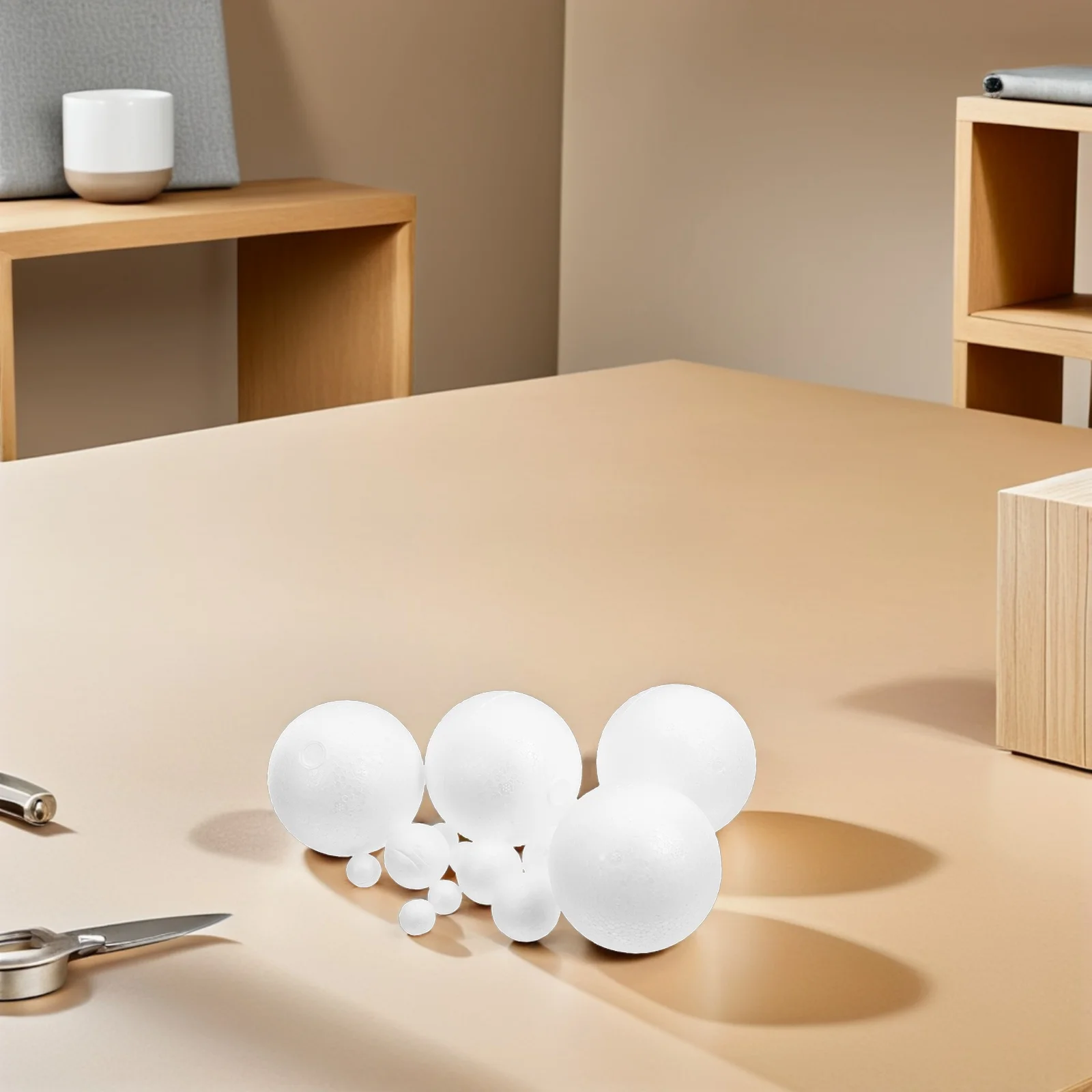 

175Pcs Craft Foam Balls Smooth Round Polystyrene Sphere for Holiday DIY Christmas Decorations School Projects Family Fun