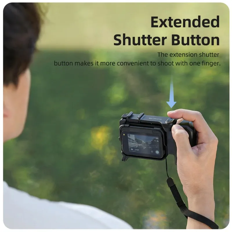 Sunnylife لـ Insta360 Ace Pro 2/1 مقبض تصوير الشوارع مدونة فيديو إطار قبضة سريع التحرير ملحق حماية ممتص للصدمات