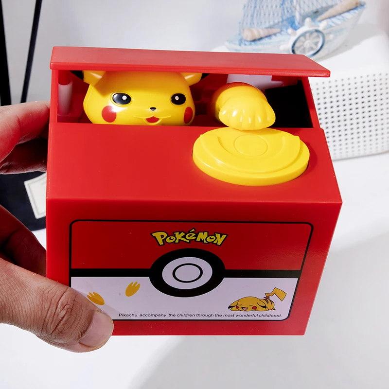 Pokemon actie figuur spaarpot anime cartoon pikachu stelen munten spaarpot geld veilig verjaardag kinderdag geschenken