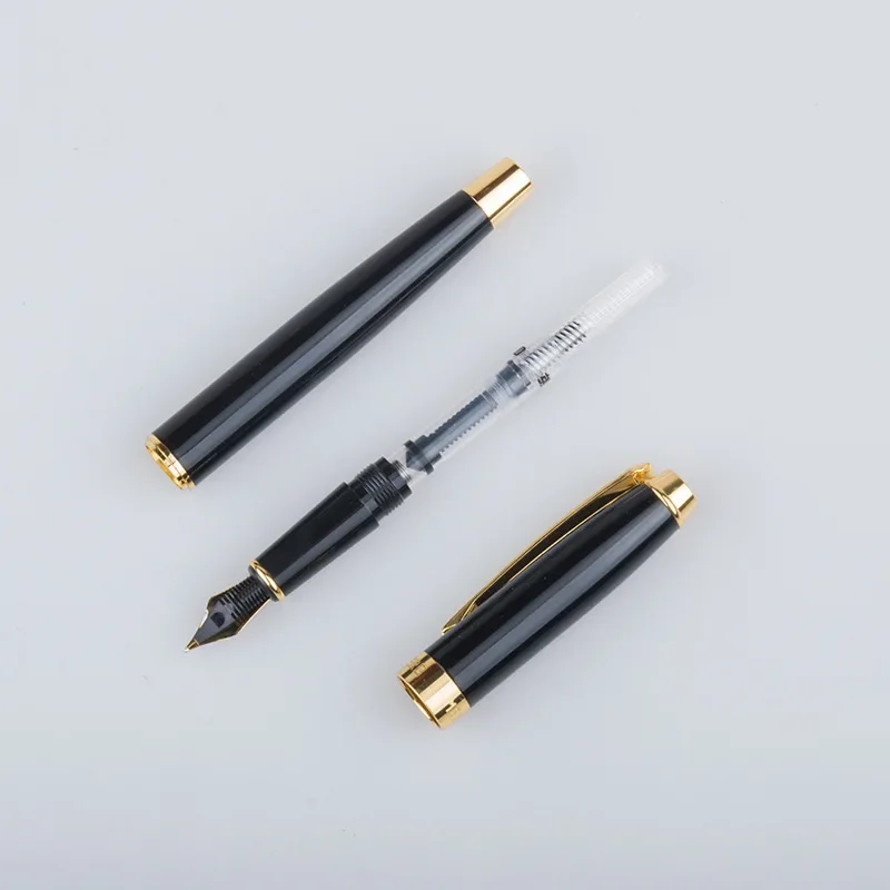 HERO 1525 Colorful Fountain Pen Gold Clip Retro Ink Pen Finance Nib Fine 0.5mm Business Office School Supplies Stationery