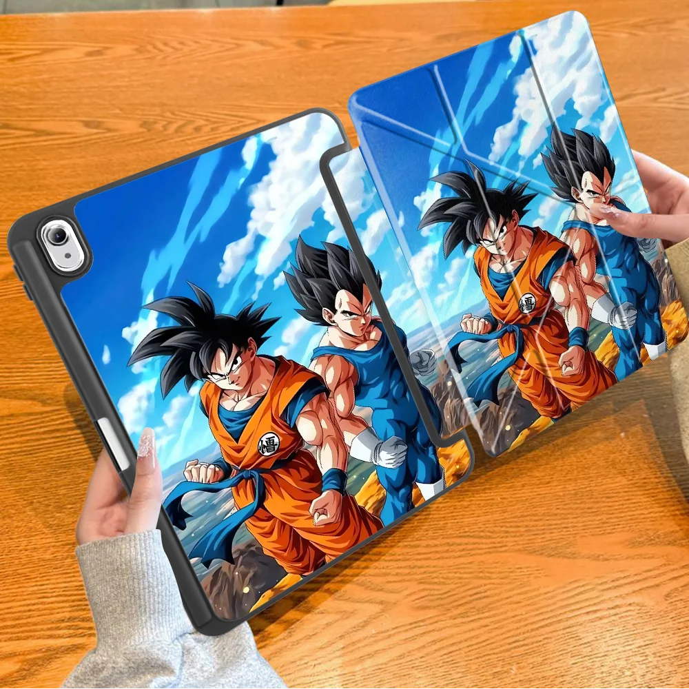 Dragons G-Goku And Vegeta With Pen Slot Cover Tablet Case For Samsung For Galaxy Tab S7+ S8+ 12.4 inch A11 Plus S9+ S6 Lite 10.4