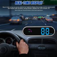 Car GPS Head Up Display LED KMH HUD Projector Digital Car Speedometer Overspeed Alarm For Car Truck SUV RV Auto Electronics F5C6