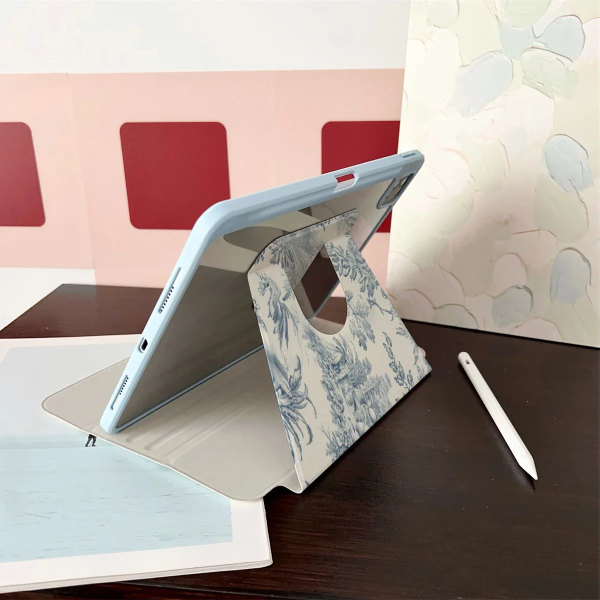 حافظة iPad بنمط طباعة فريد من نوعه - غطاء متين مقاوم للصدمات لهاتف Apple Pro/Air/Mini #4