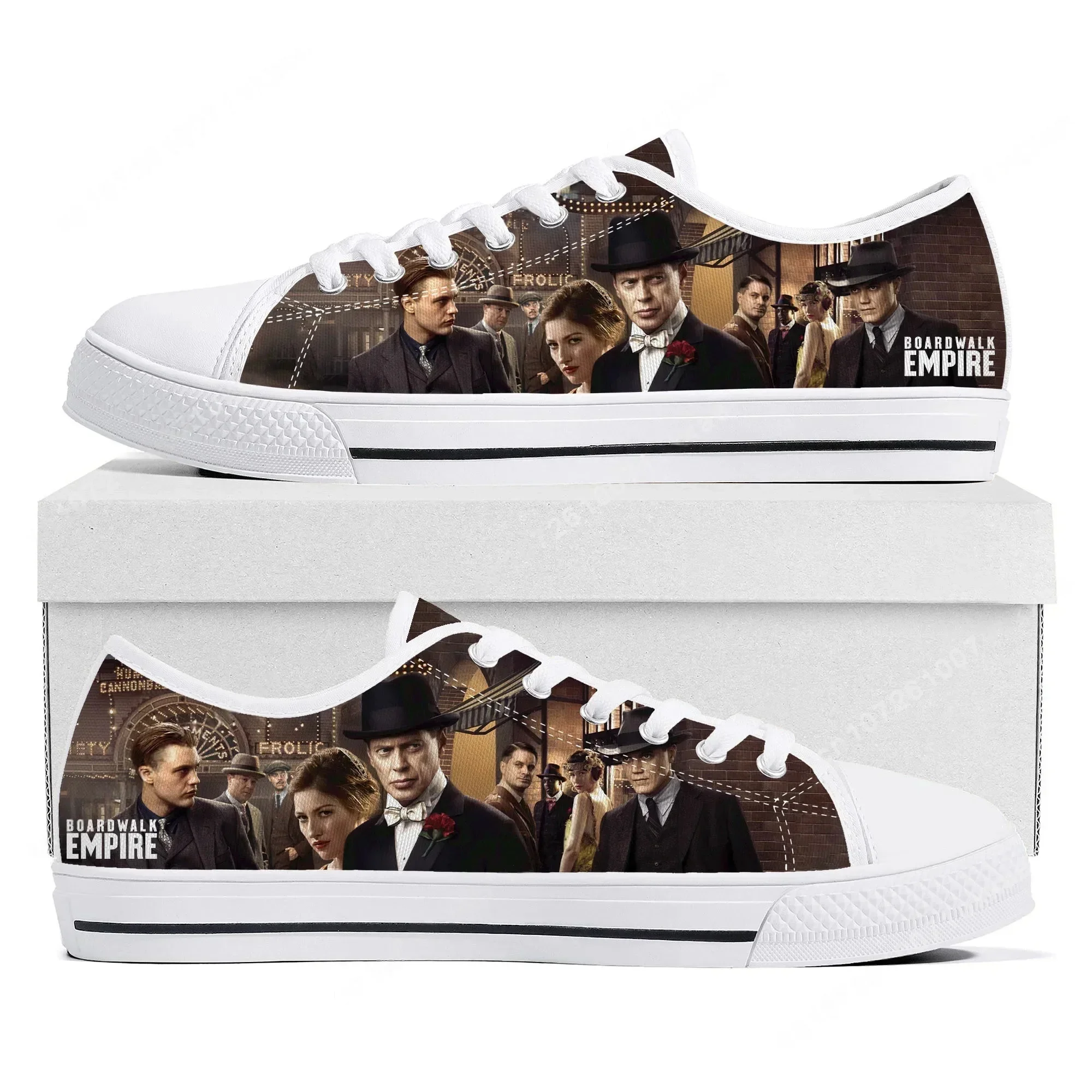 

Boardwalk Empire Low Top Sneakers Mens Womens Teenager High Quality Nucky Thompson Canvas Sneaker Casual Shoes Custom Shoe