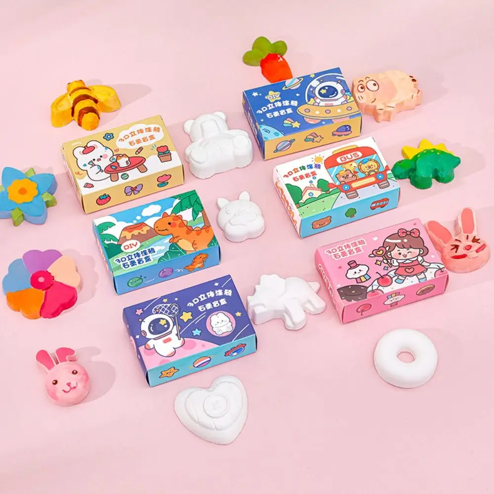 Fiore creativo Bambini Attività da colorare Giocattolo Arte animale Riempimento colore Giocattolo Spazio educativo Regali per bambole in gesso dipinto