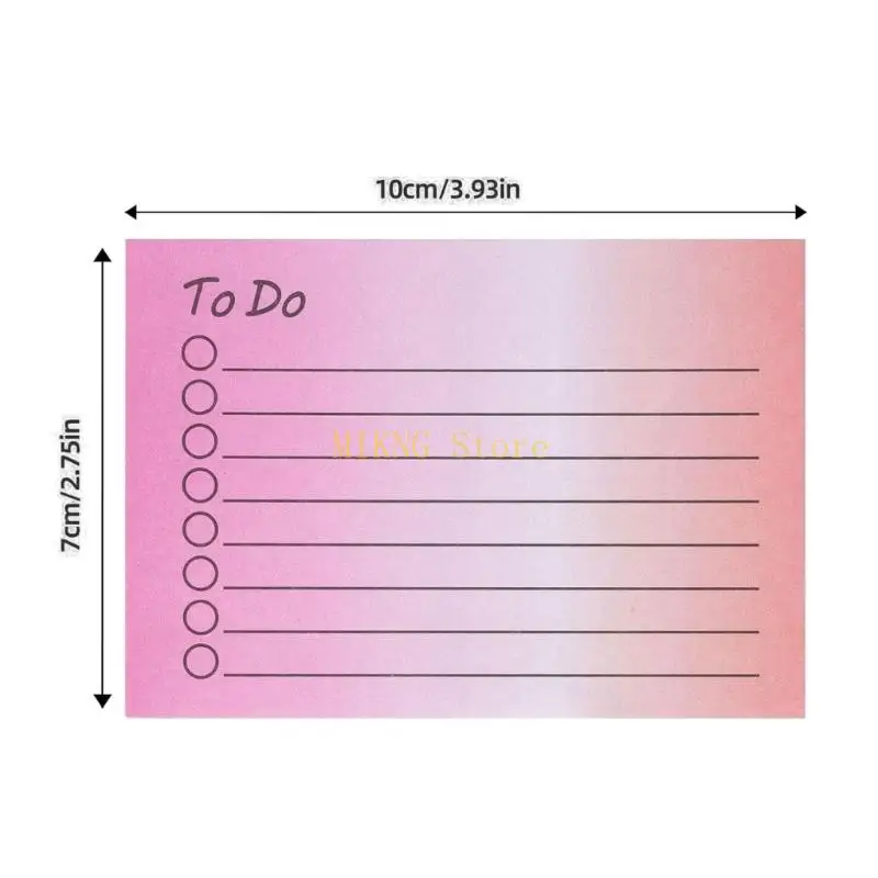 Pacchetto 6 gradiente Color Note Mini Memo Pad Office School Forniture Migliore vendita