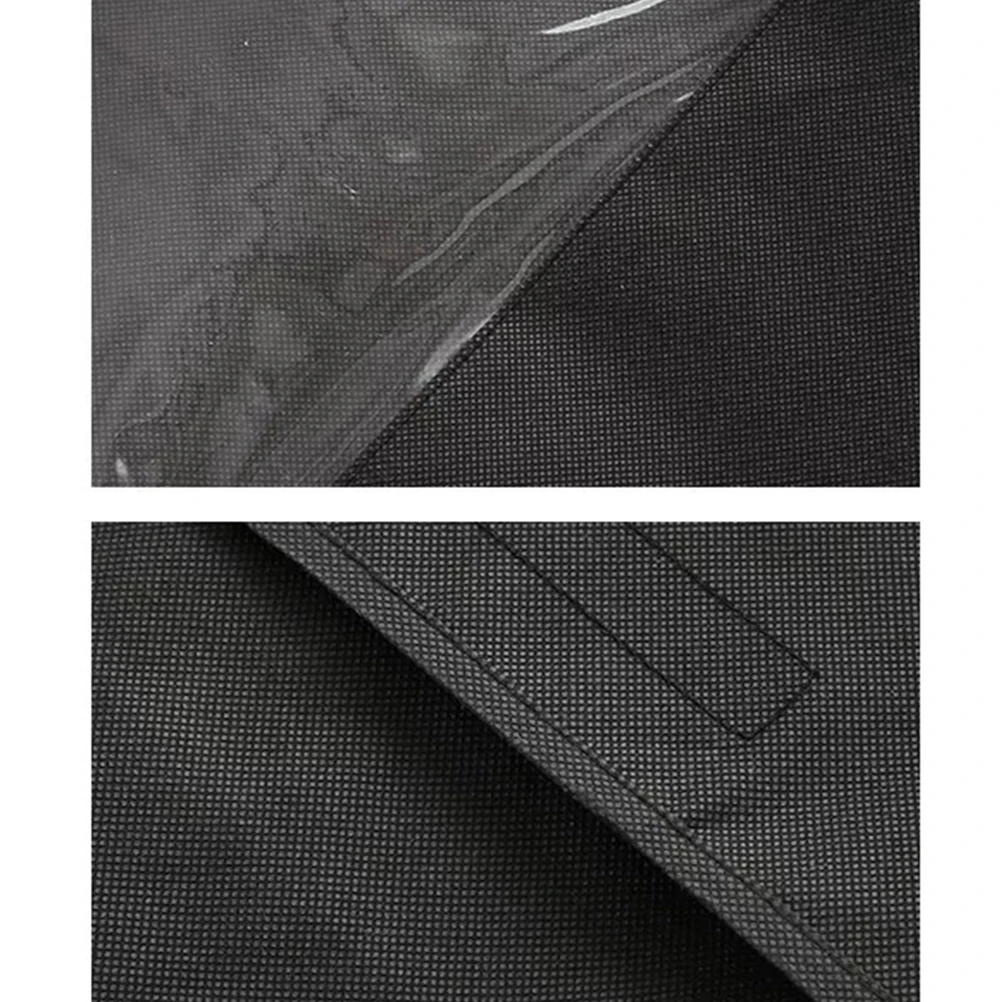 

Non Woven Garment Bags Dust Proof Hanger Cover Coat Protector Clear Window Travel Storage Clothes Bag Wardrobe Organizer