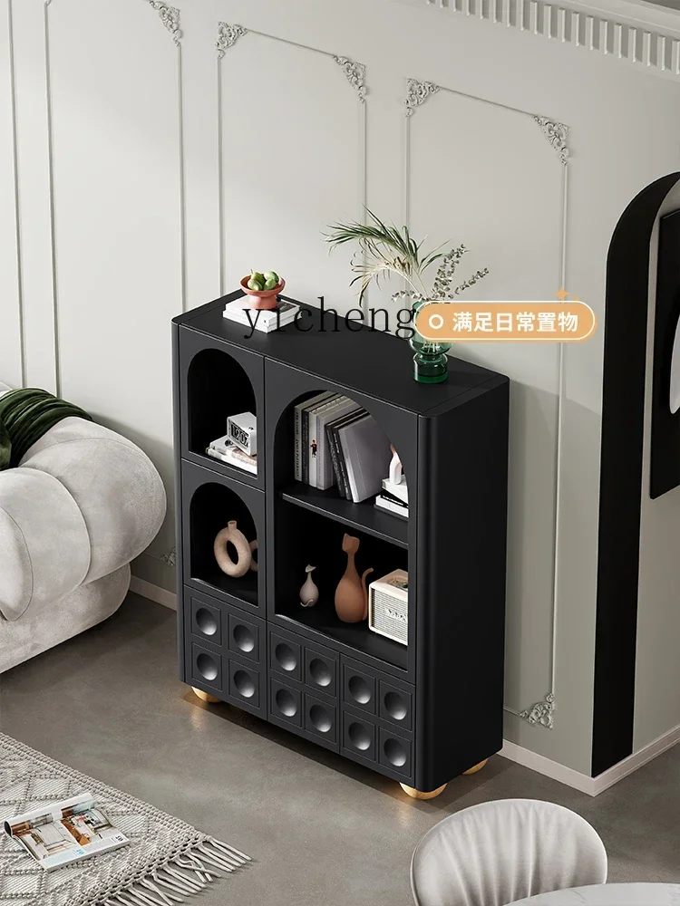 b11-7.1 High Cabinet Sideboard Cabinet Integrated Living Room Solid Wood Modern Minimalist Storage Cabinet