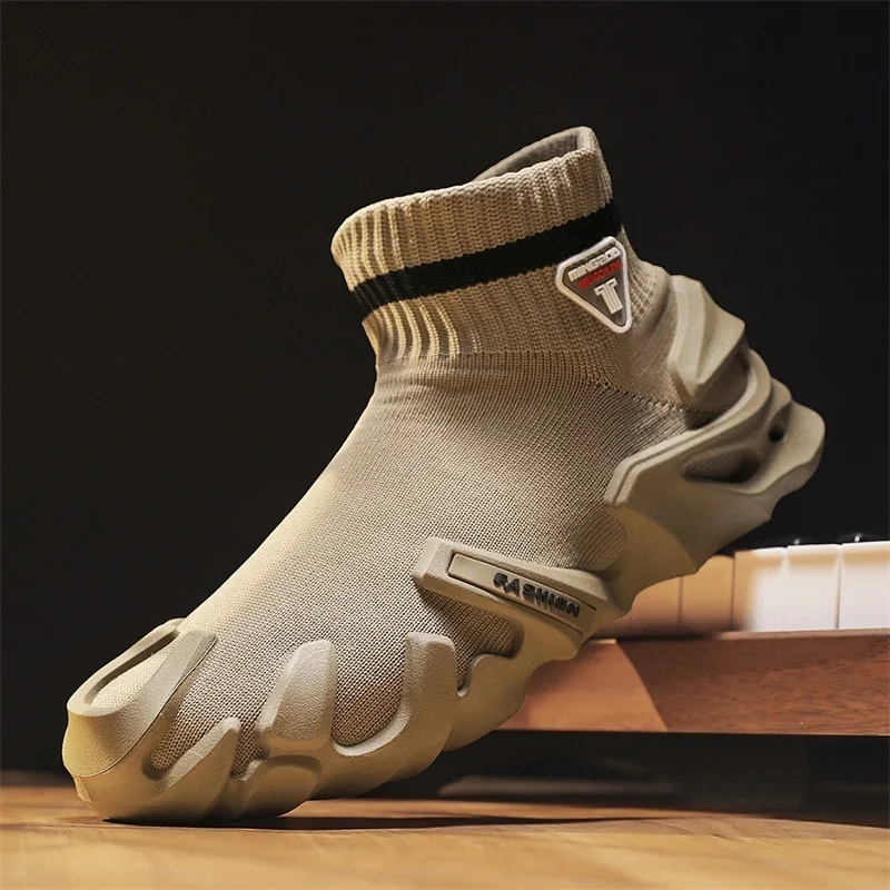 new men's Classic Black Socks Runing Shoes Men High Sock Trainers Slip on Casual Shoes Lightweight Sneakers Men basket homme