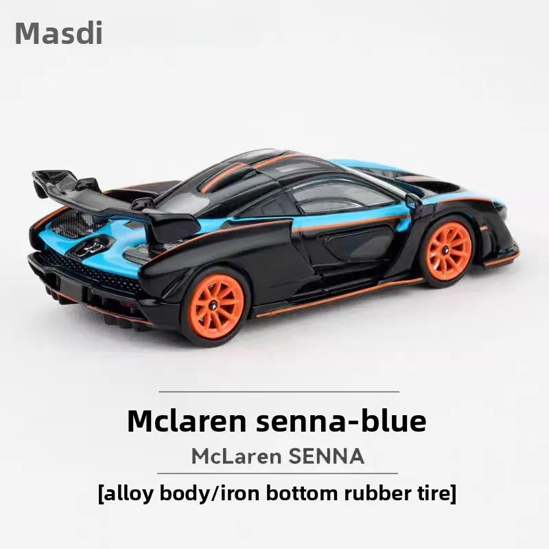 دييكاست 1:64 مقياس ماكلارين سينا سبيكة سيارة نموذج تحصيل لعبة هدية تذكارية عرض حلية
