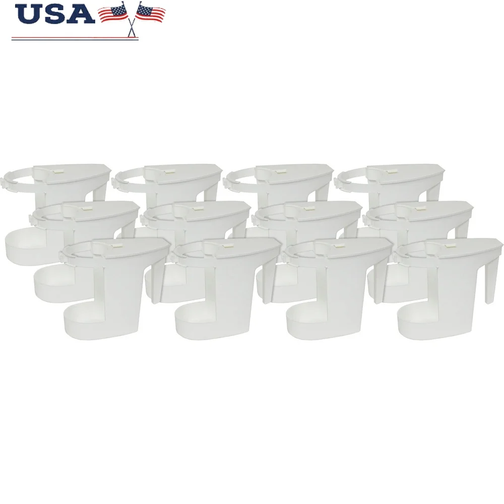 

Toilet Bowl Mop Caddy 12 Pack Quick Access Cleaning Supplies with Hinged Lid Comfortable Handle Sanitary Storage