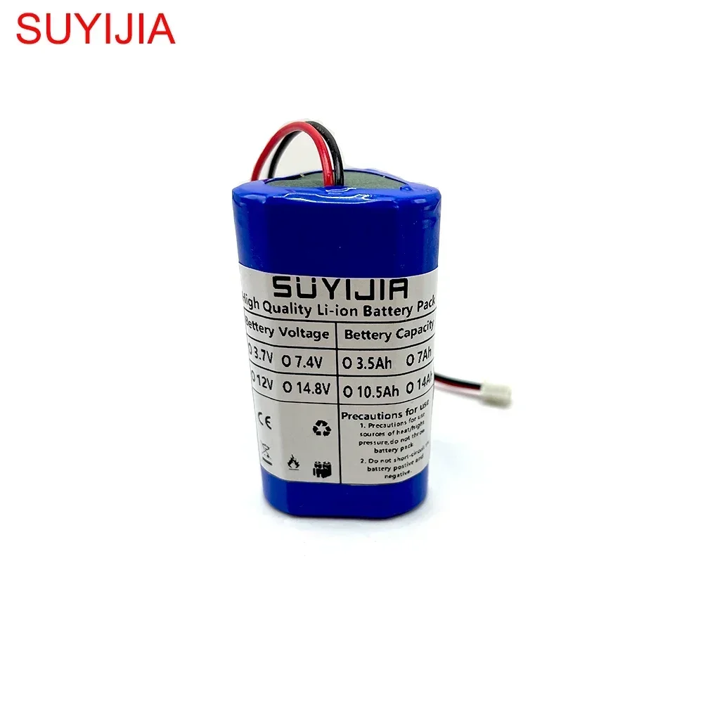 12V 3500mAh 18650 3A Lithium Battery Pack W/ BMS Rechargeable Batterie for Bluetooth Speaker Flashlight GPS Fascia Gun E-bike