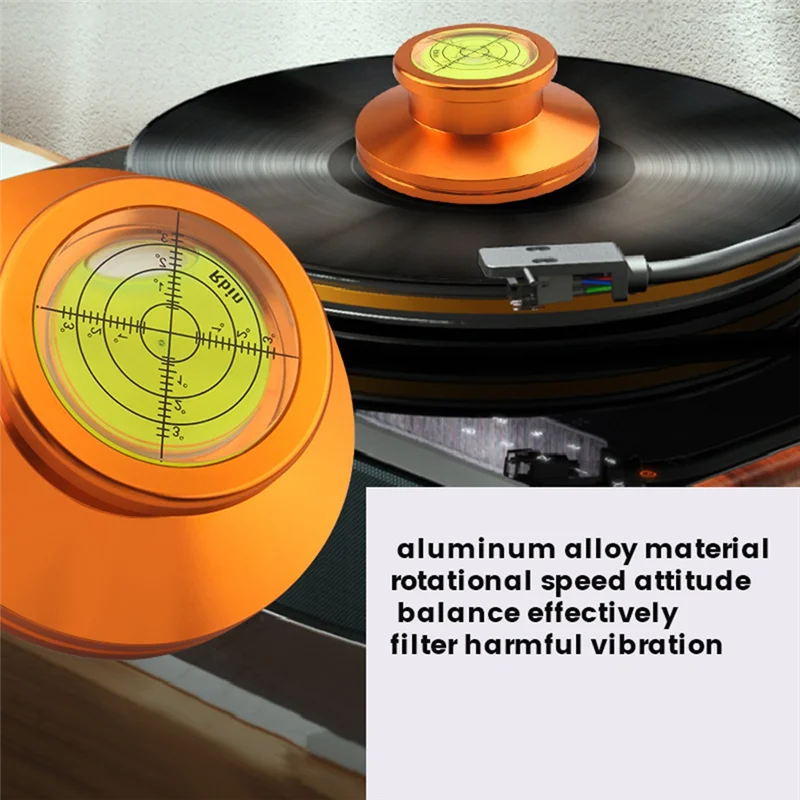 HFES الفضة الدقة المعادن القرص استقرار المشبك لعشاق القرص الدوار Hifi LP مسجل فينيل