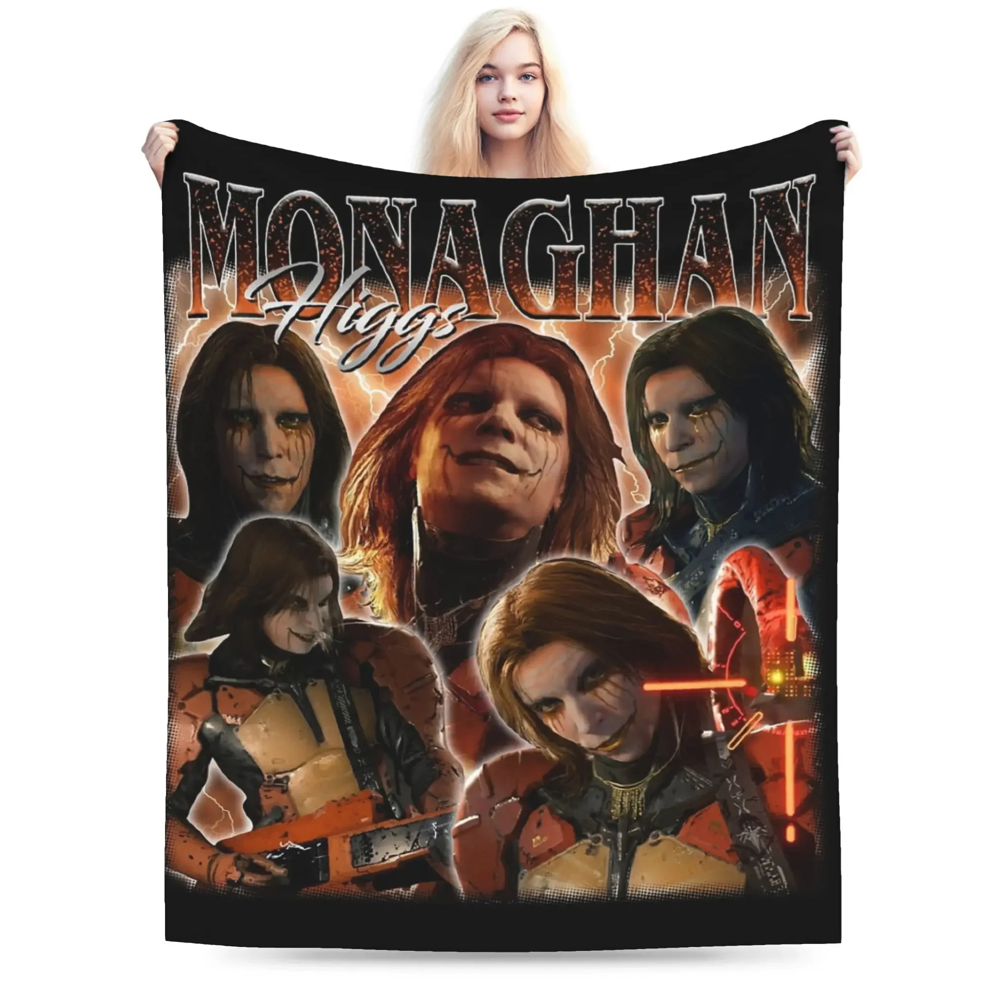 Custom Vintage Higgs Monaghan BootLeg 90s Retro Blanket Coral Fleece Plush All Season Death Stranding Throw Blankets For Sofa Th