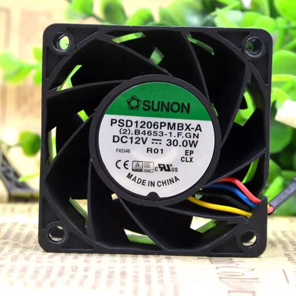 For SUNON New PSD1206PMBX-A 6038 12V 30W 60mm high speed booster cooling fan violence 60*60*38mm