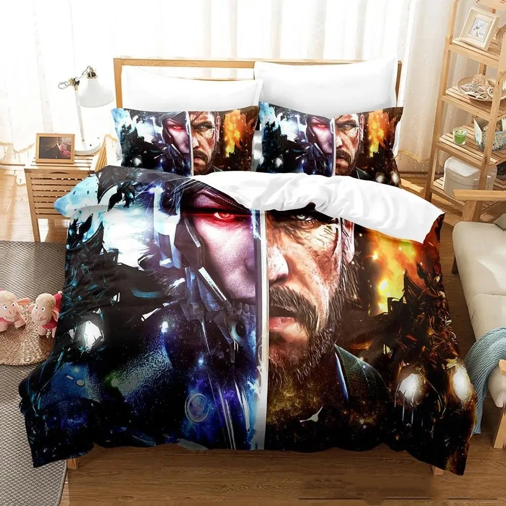 

Metal Gear Rising Revengeance Bedding Set Single Twin Full Queen King Size Bed Set Adult Kid Bedroom Duvetcover Sets Anime Game