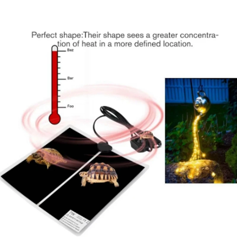 Reptile Heat Mat Terrarium Climbing Pet Heating Warm Pads Adjustable Temperature Controller Mats Supplies