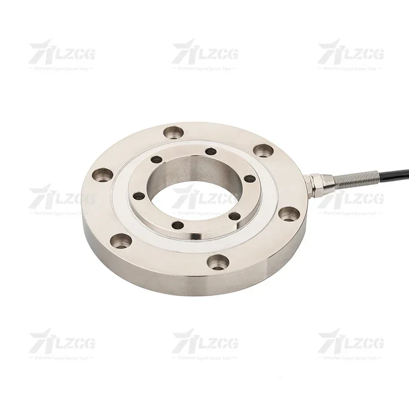 30kN Ring Shaped Compression Force Sensor Stress Pressure Donut Load Cell 5/10/50kN Engineering Capacity Hollow Spoke Design Fac