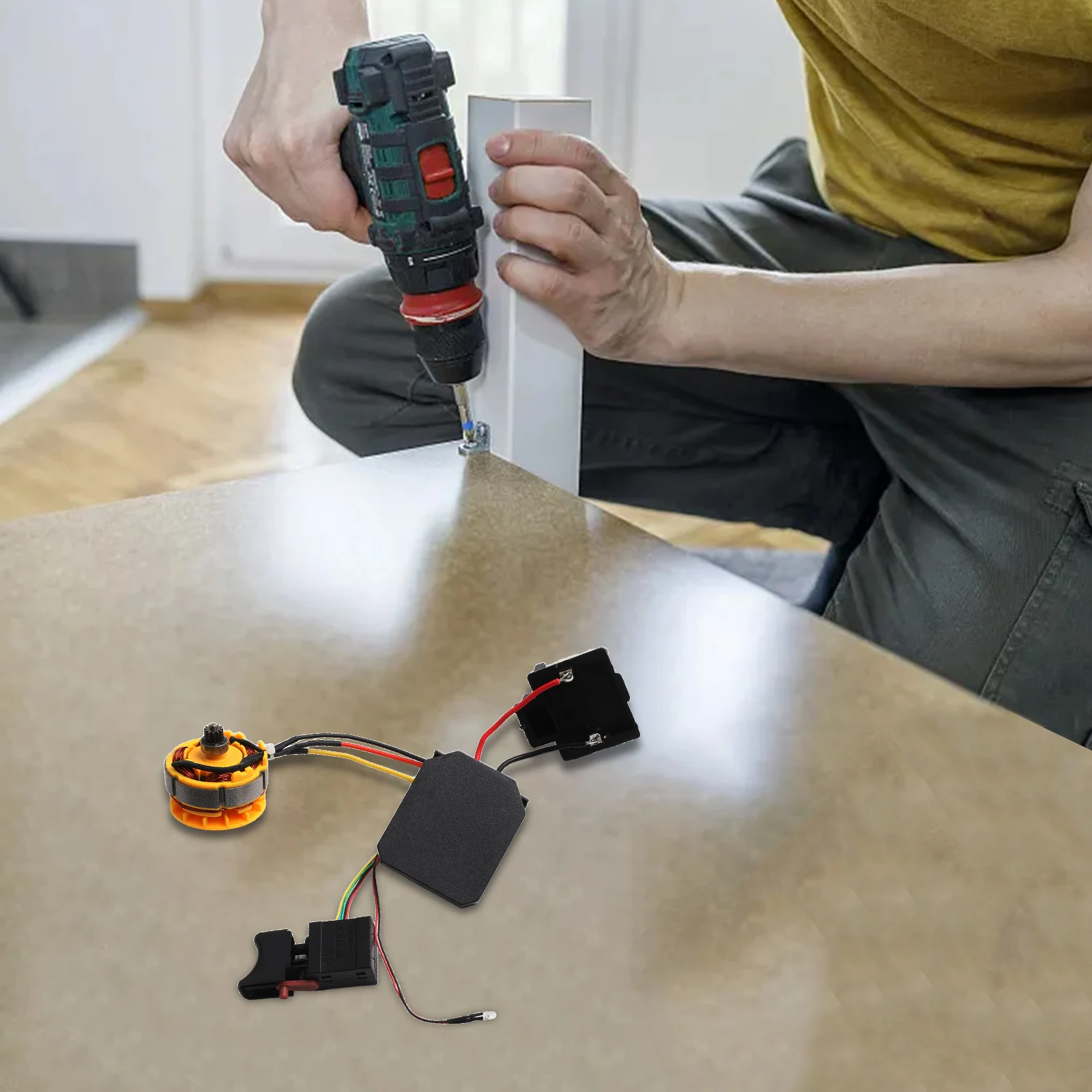 Electric Wrench Control Board For  Switch Board Controller With Motherboard Electric Dril Brushless Motor Assembly Set