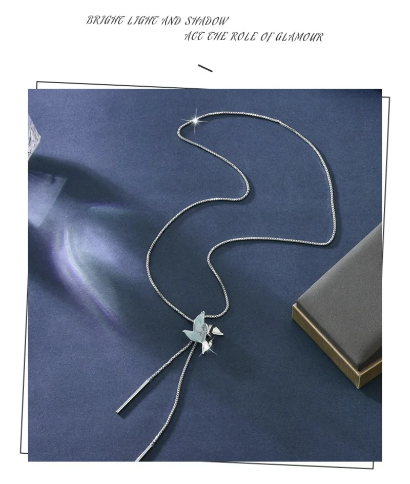 

Autumn and winter, a versatile windmill long pull-out tassel necklace with a feminine and high-end look