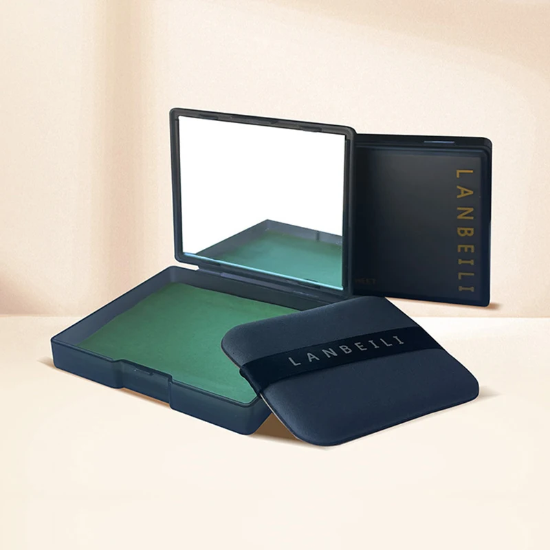 

100pcs Bamboo Charcoal Oil-absorbing Paper For Facial Portable Oil Absorbing Paper With Mirror Case Women Facial Care Beauty