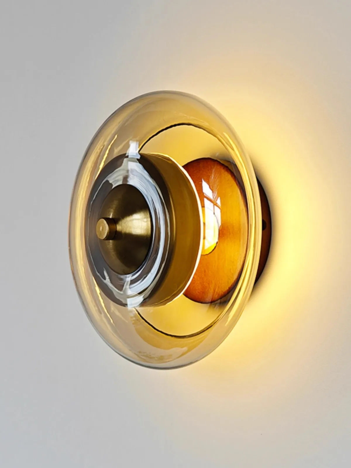 Modern Light luxury Household Use Bedroom Wall-Mounted Glass Wall Lamp Restaurant Advanced Decoration Background Wall Wall Lamp